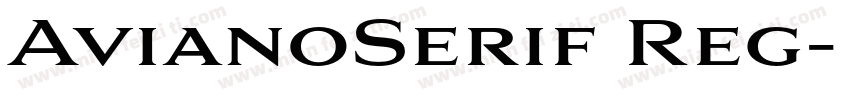 AvianoSerif Reg字体转换
